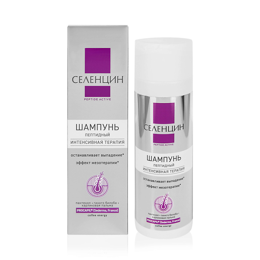 Изображение товара СЕЛЕНЦИН Укрепляющий шампунь "PEPTIDE ACTIVE", 200 мл