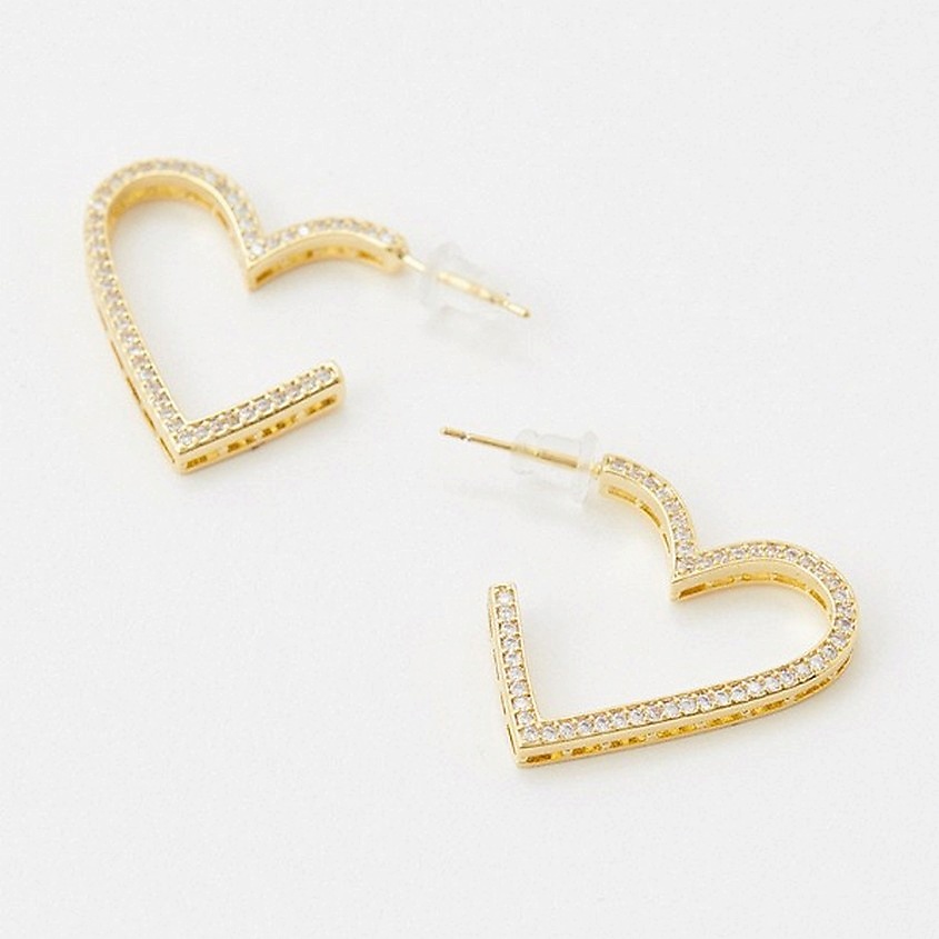 Изображение товара PABUR Серьги DIAMONT HEART, золотой