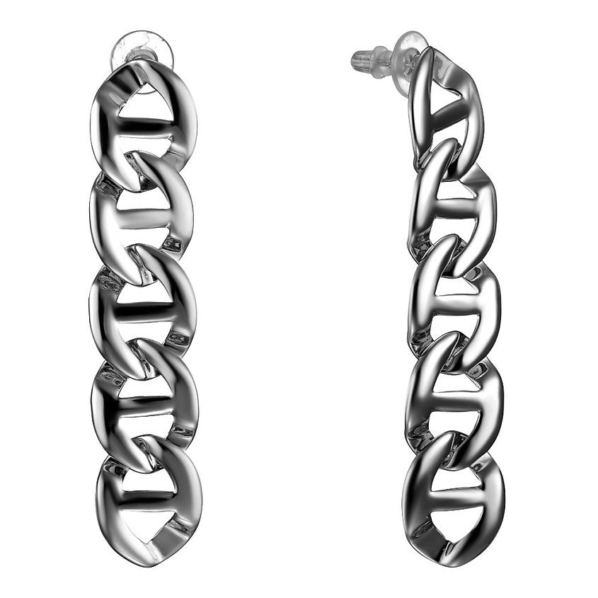 Изображение товара UVI JEWELLERY Серебристые серьги цепи, Серебряный