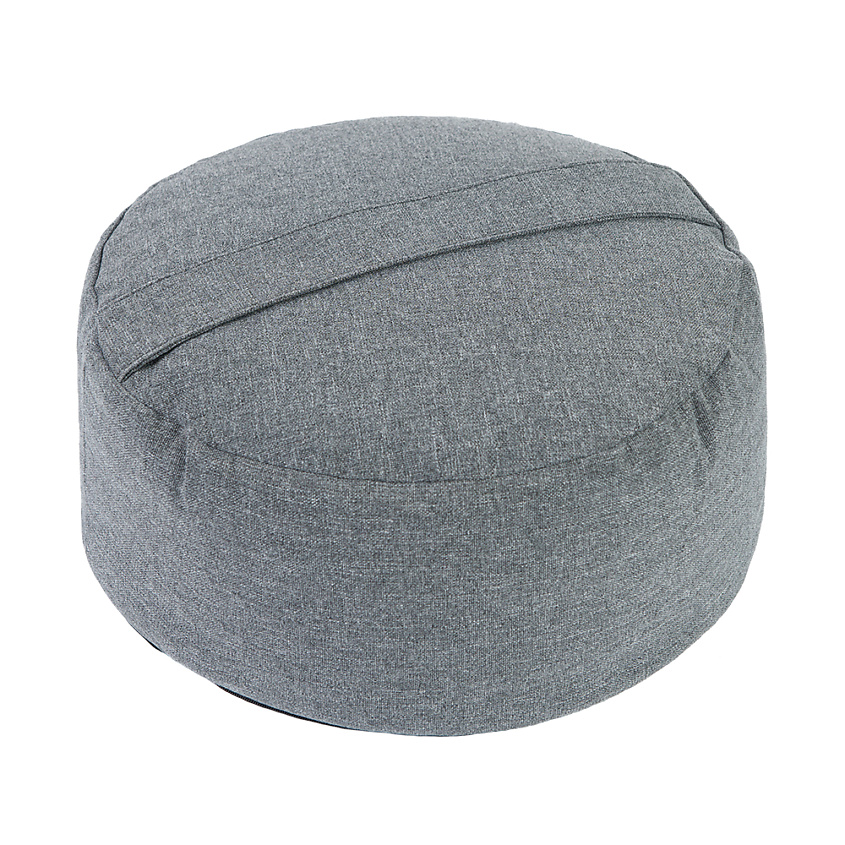 Изображение товара BIO TEXTILES Подушка Болстер круглый для йоги, Серый. Размер 33*16.