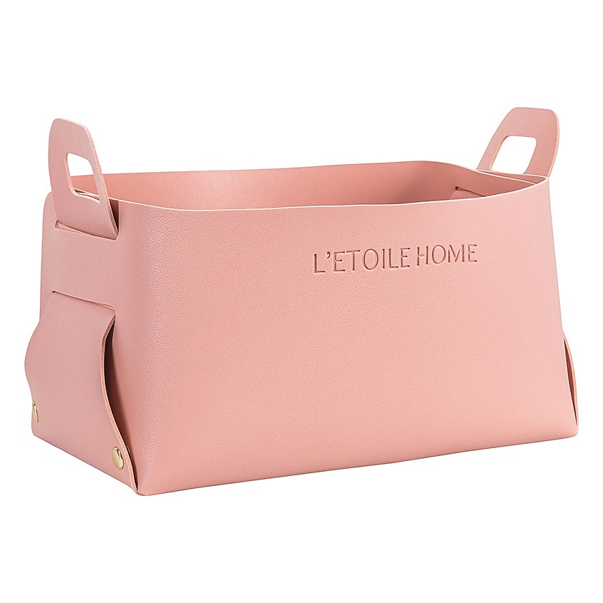 Изображение товара LETOILE HOME Корзина для хранения розовая 24х14х13 см практичный органайзер