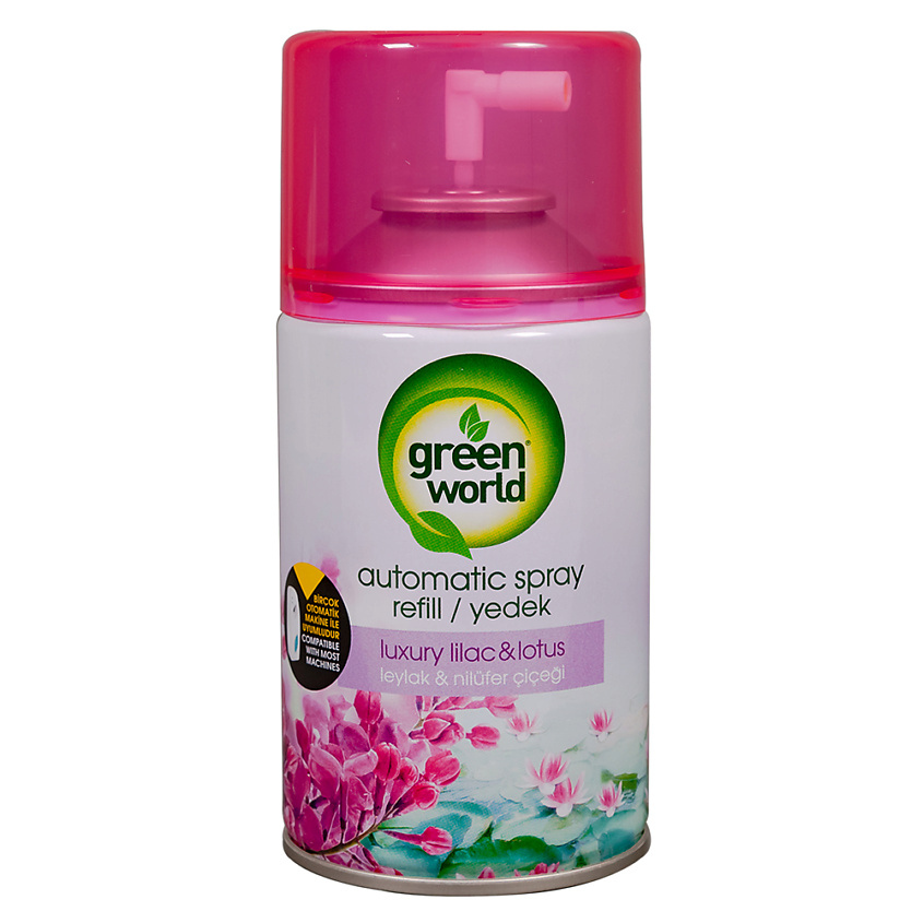 Изображение товара GREEN WORLD Освежитель воздуха (сменный баллон) Luxury lilac&lotus, 250 мл