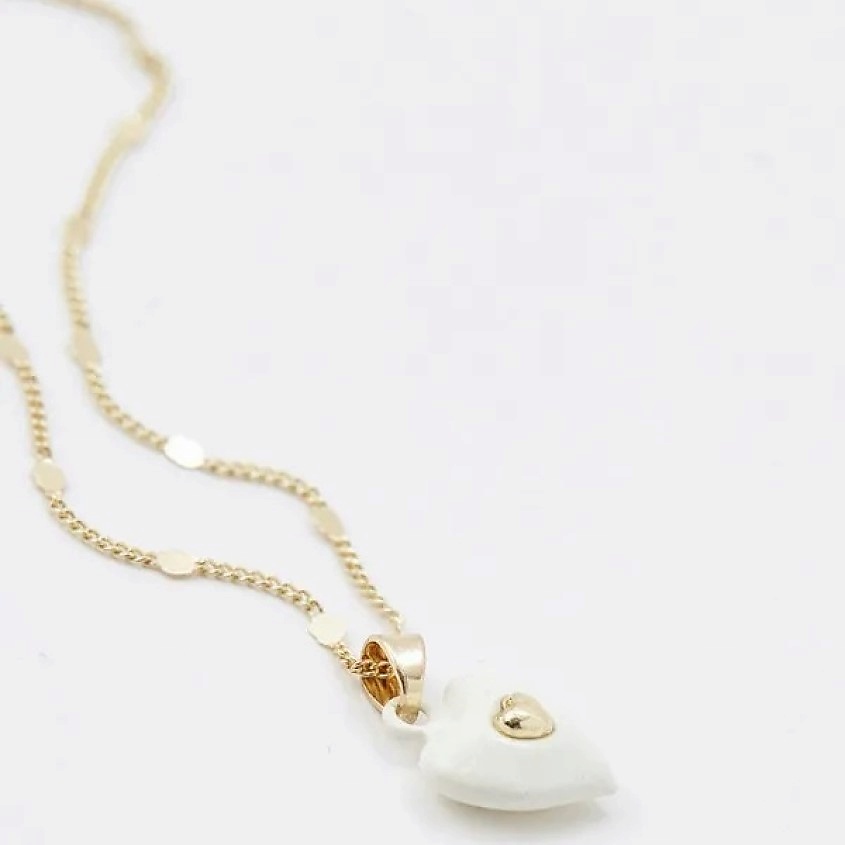 Изображение товара PABUR Колье HEART IN HEART, цвет: Белый, размер: 00