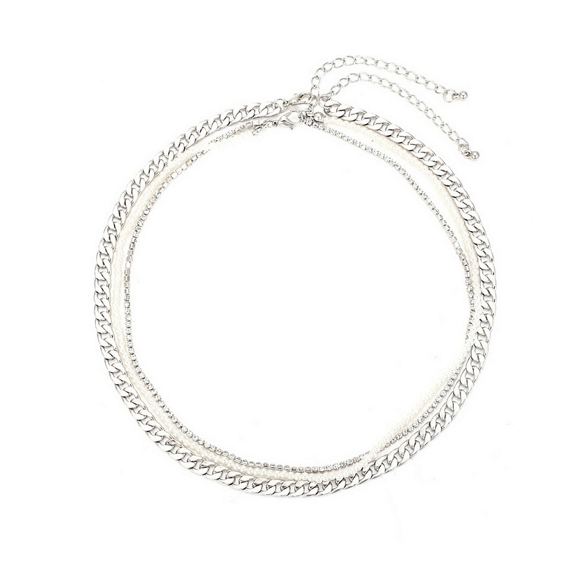 Изображение товара Колье SILVER от BOCCIOLO - женское украшение из бижутерного сплава