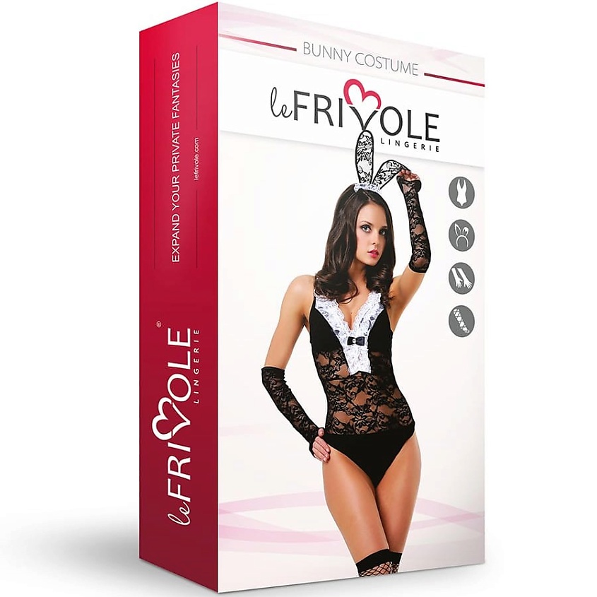 Изображение товара LE FRIVOLE Костюм Эротический зайка, цвет: Черный, размер: 44