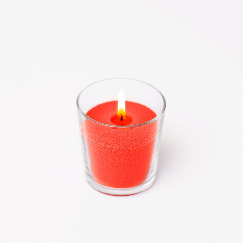 Изображение товара Насыпная свеча восковая Радость от ROScandles, красный цвет
