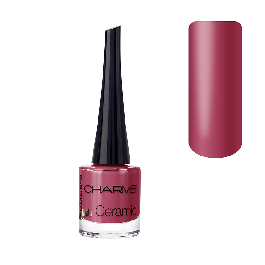Изображение товара Лак для ногтей матовый CHARME Matte Ceramic Гранат безопасный стойкий французский качество