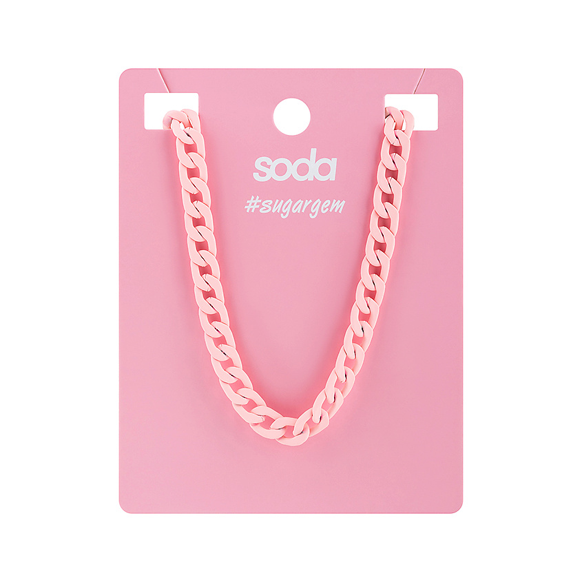 Изображение товара SODA Ожерелье PINK CHAIN #sugargem, 1 шт.