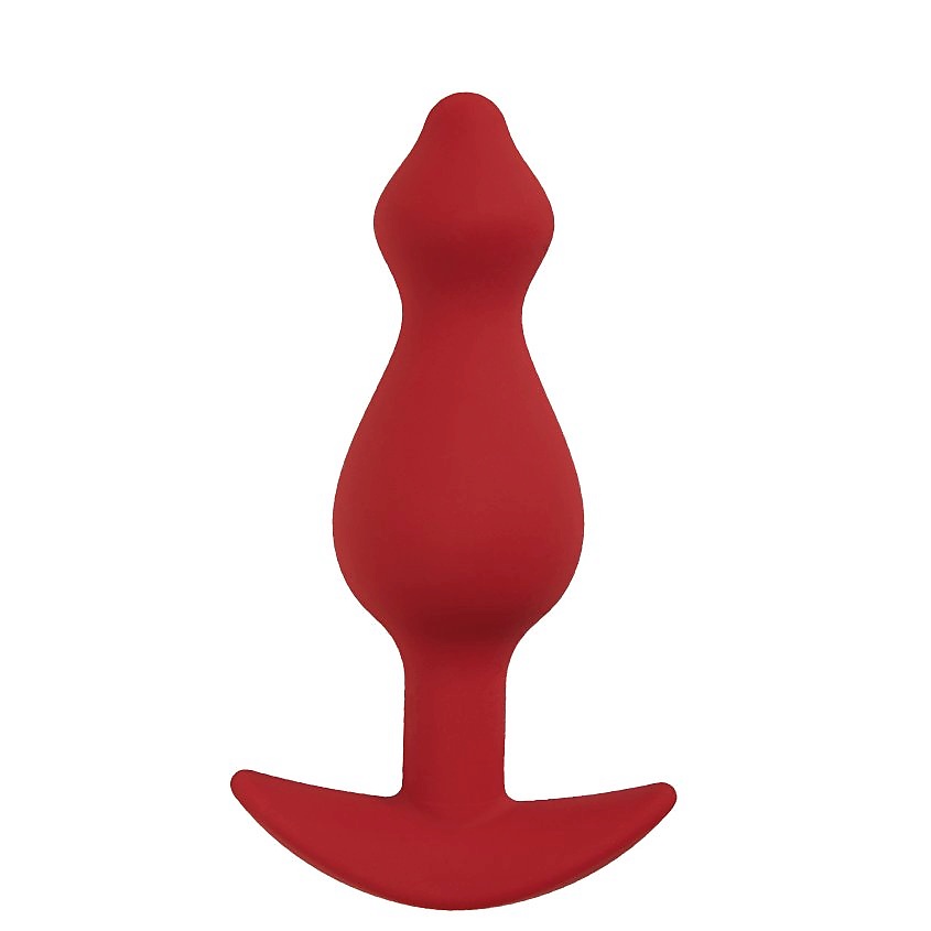 Изображение товара Анальная пробка Libra CORE бордовая из силикона 3.5 см диаметр