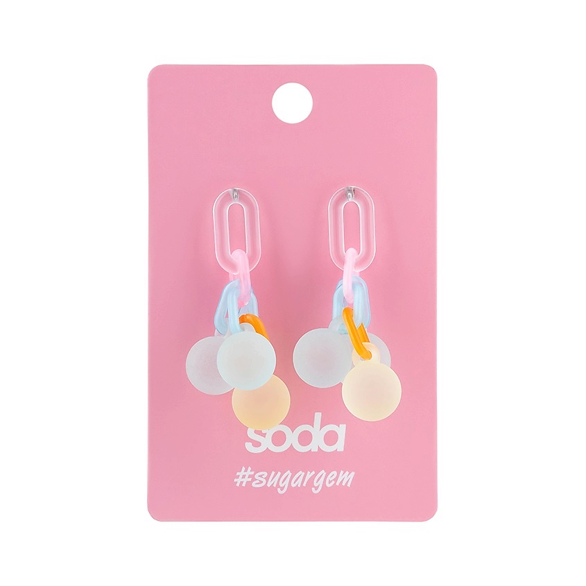Изображение товара SODA Серьги BUBBLES яркие стильные необычные унисекс аксессуар