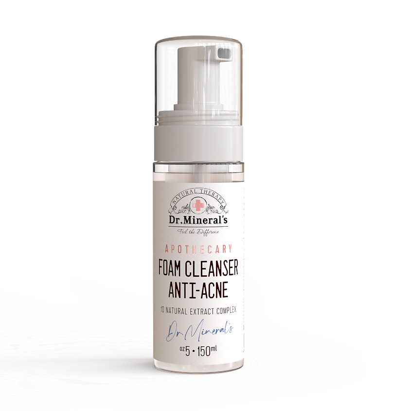 Изображение товара DR. MINERAL'S Пенка для умывания лица ANTI-ACNE 150 мл для проблемной кожи женщин