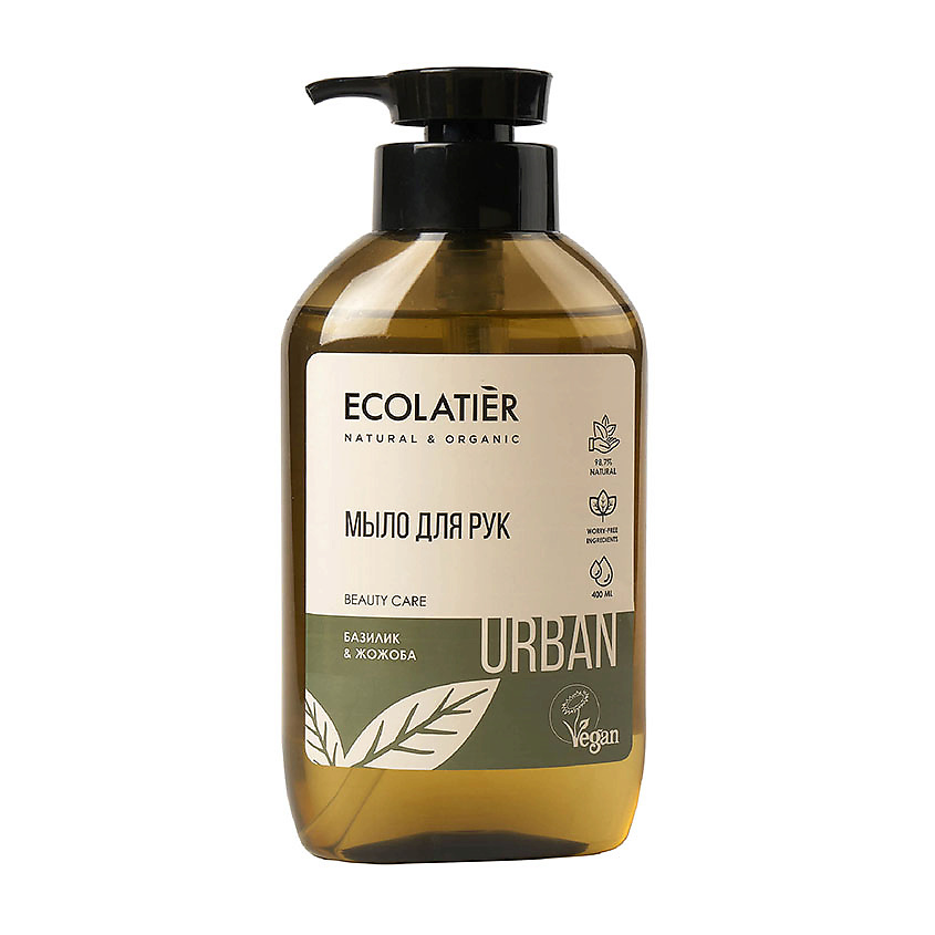 Изображение товара ECOLATIER Жидкое мыло для рук базилик & жожоба, 400 мл