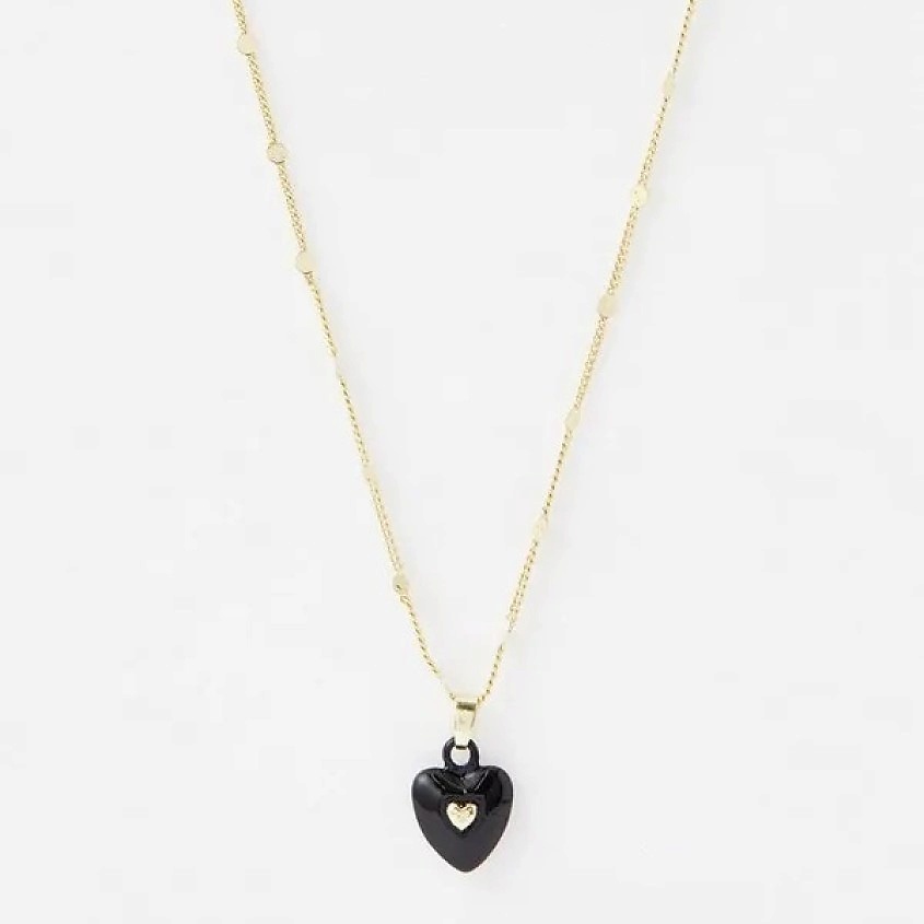 Изображение товара PABUR Колье HEART IN HEART, цвет: Черный, размер: 00