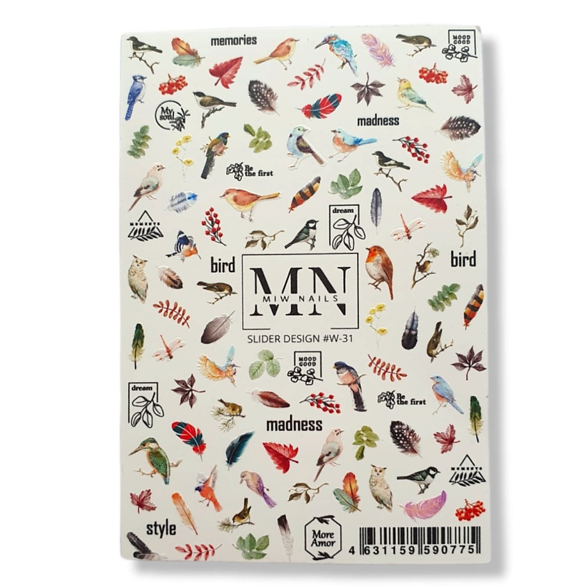 Изображение товара MIW NAILS Виниловый слайдер дизайн для ногтей W-31 1 шт.