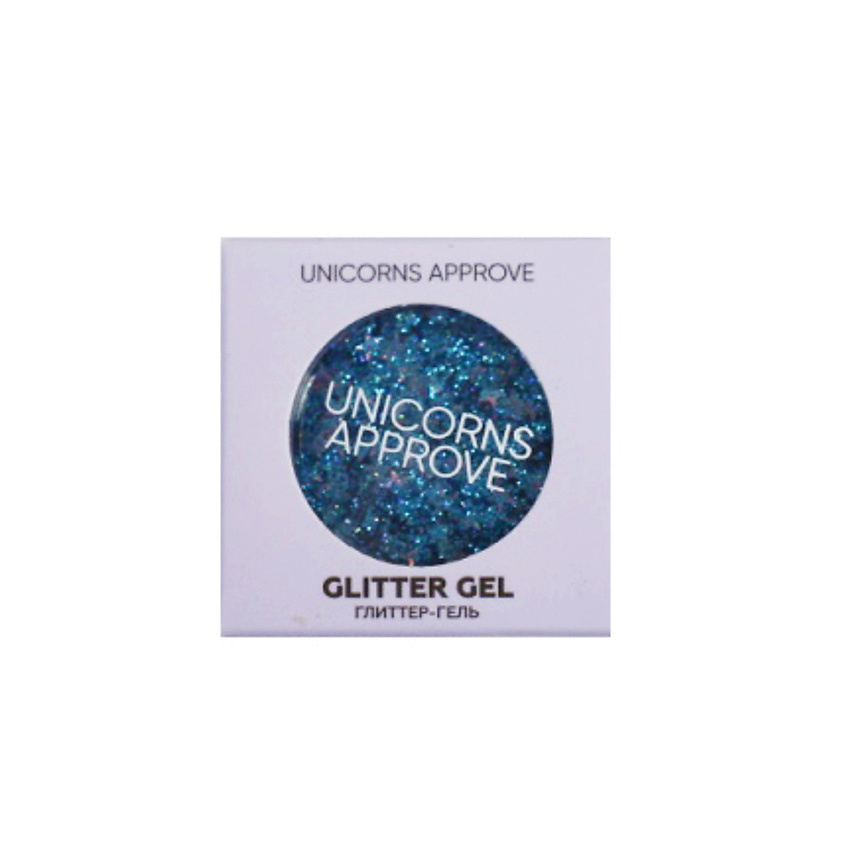 Изображение товара Глиттер-гель для лица и тела UNICORNS APPROVE Barney 1 шт мерцающий для взрослых