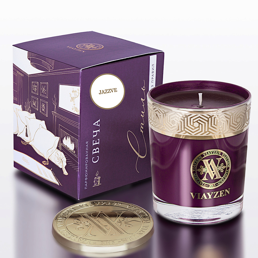 Изображение товара VIAYZEN Ароматическая свеча Jazzve, 200 г