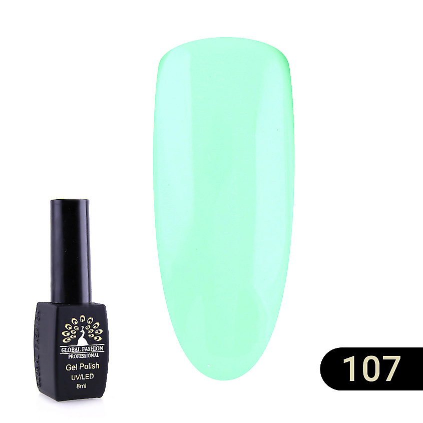 Изображение товара GLOBAL FASHION Гель-лак BLACK ELITE 001 Зеленый 8 мл