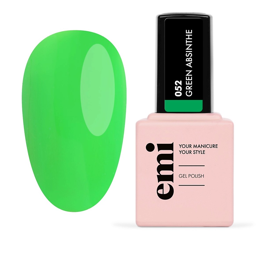 Изображение товара EMI Гель-лак для ногтей, LN052; Зеленый абсент