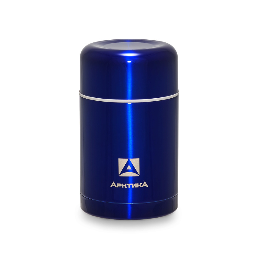 Изображение товара Термос для еды Арктика 0.75 л с крышкой с клапаном и чашкой, синий