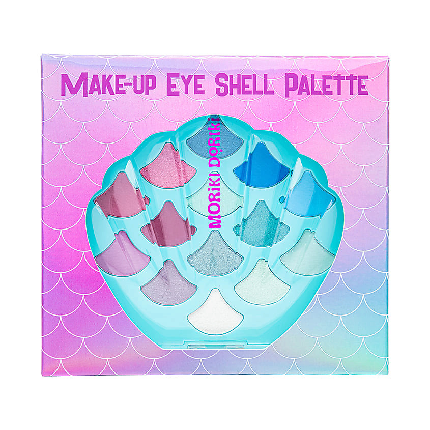 Изображение товара MORIKI DORIKI Палетка для макияжа глаз Eye Shell palette, 14 шт. х 1 гр.