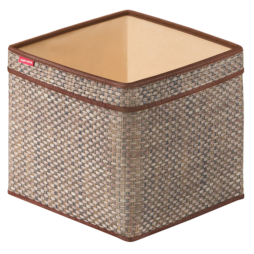 Изображение товара Корзина для хранения с ручками ВА-032 25х25х25 см коричневая