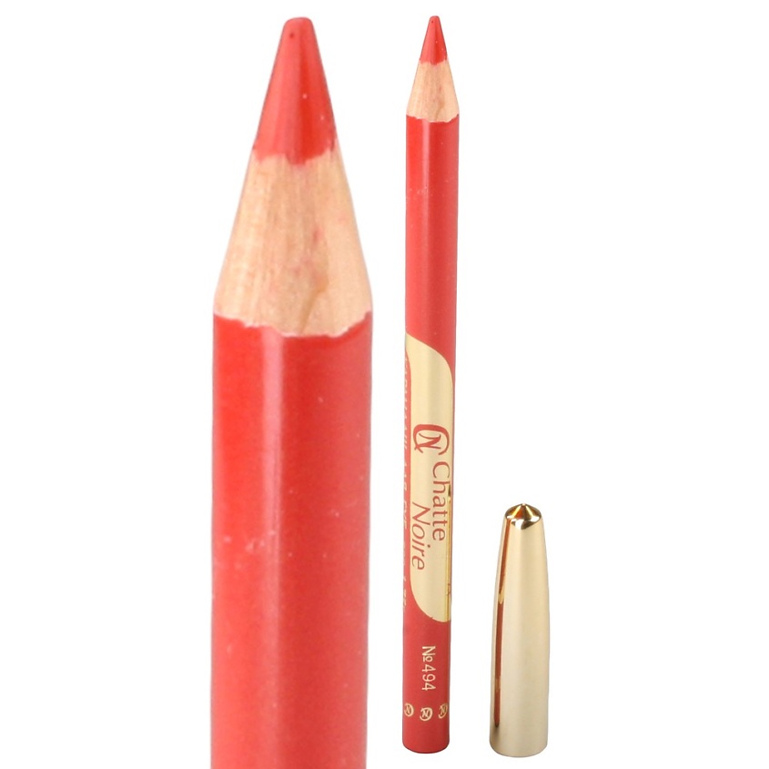 Изображение товара Карандаш для губ CHATTE NOIRE Pink Алый тон 494 профессиональный гипоаллергенный