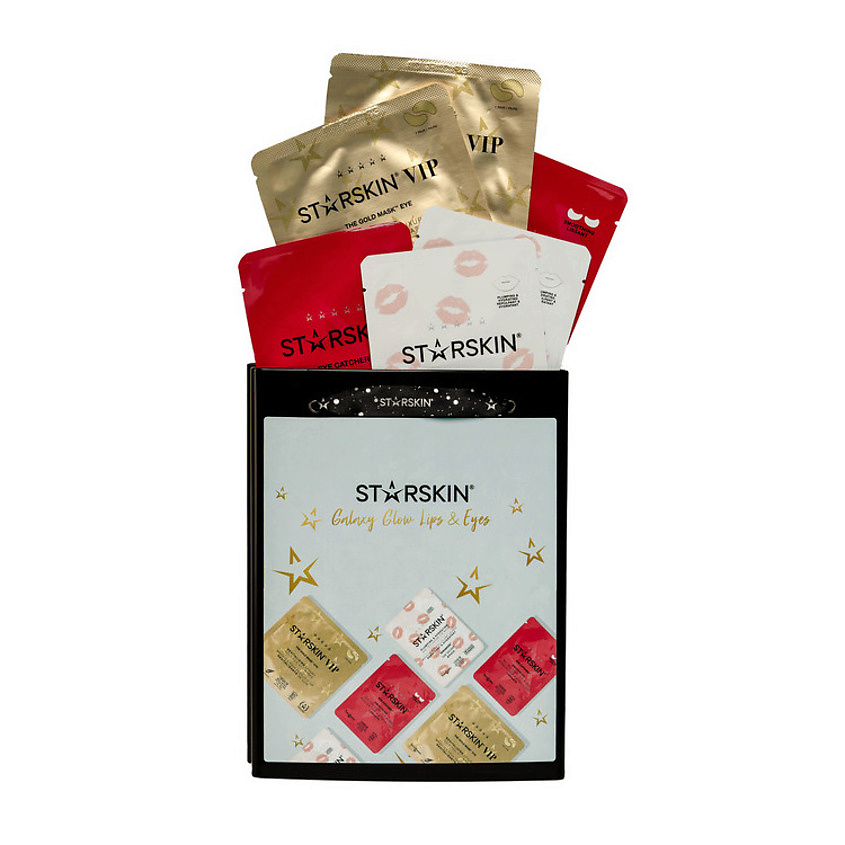 Изображение товара STARSKIN Подарочный набор Galaxy Glow Lips & Eyes, 4x5 г + 2x12 г