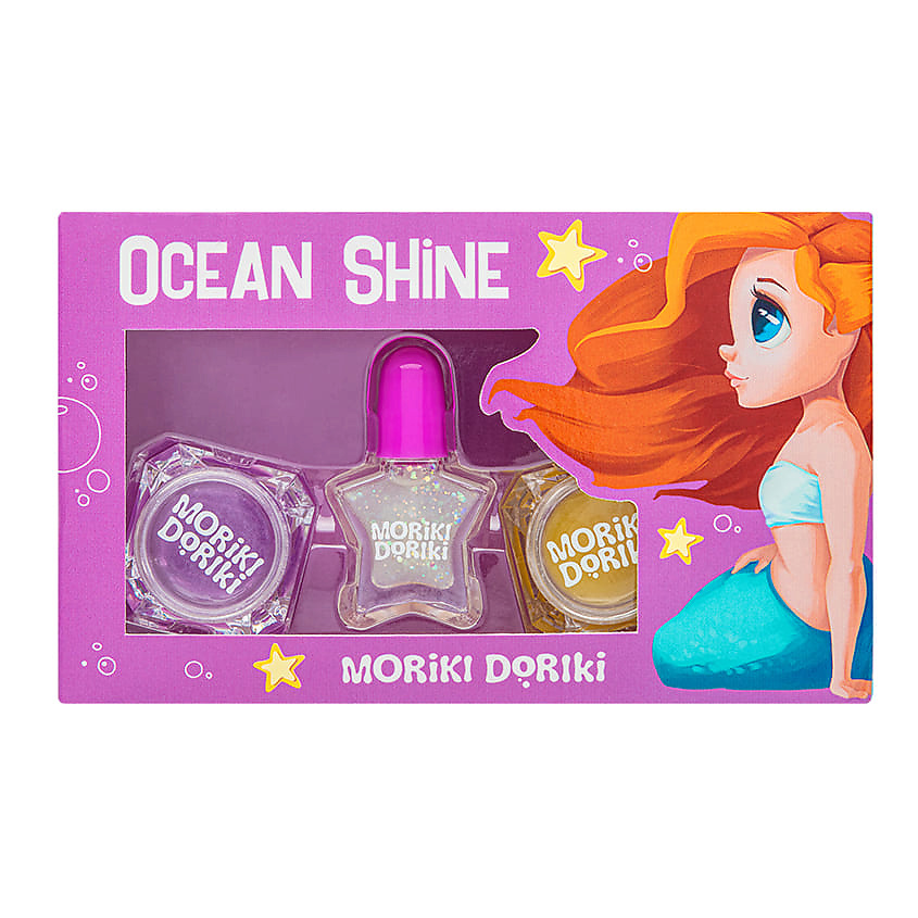 Изображение товара MORIKI DORIKI Набор для макияжа Make-up set OCEAN SHINE, 2 шт. + 1 шт.