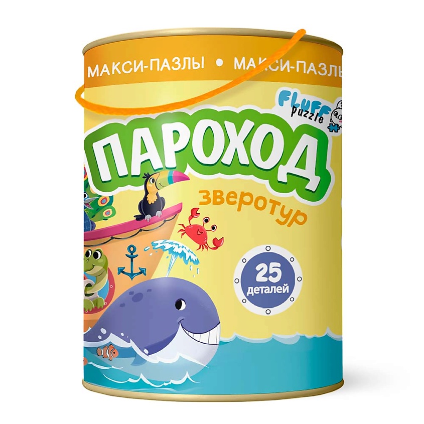 Изображение товара ГЕОДОМ Макси-пазлы Пароход - развивающая настольная игра для детей