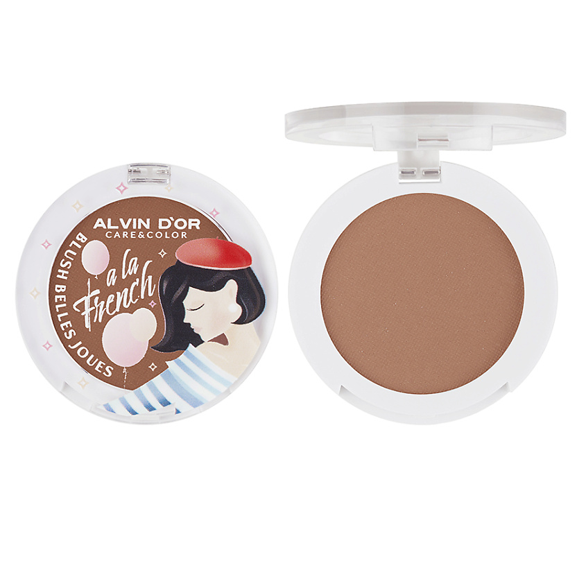 Изображение товара Компактные румяна ALVIN D'OR Blush belles joues A LA FRENCH 02 Nude golden