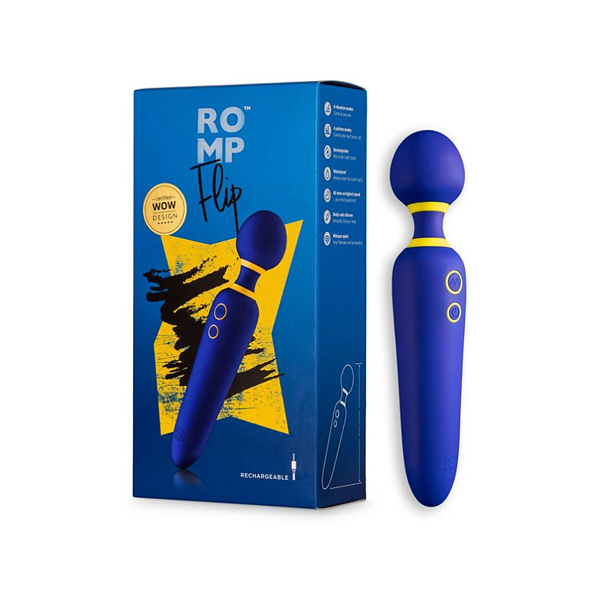 Изображение товара ROMP Flip Вибромассажер, цвет: Синий