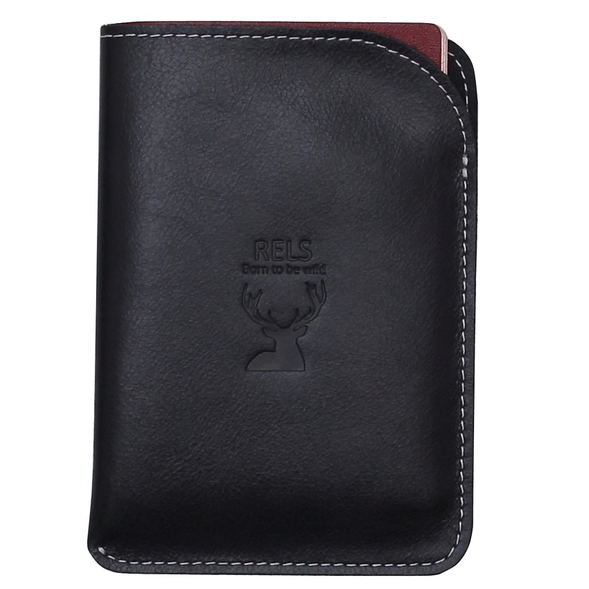 Изображение товара Чехол для паспорта Gamma Wild из натуральной кожи черный для женщин