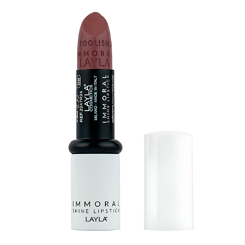 Изображение товара LAYLA Помада для губ блестящая Immoral Shine Lipstick, Pool night тон 7