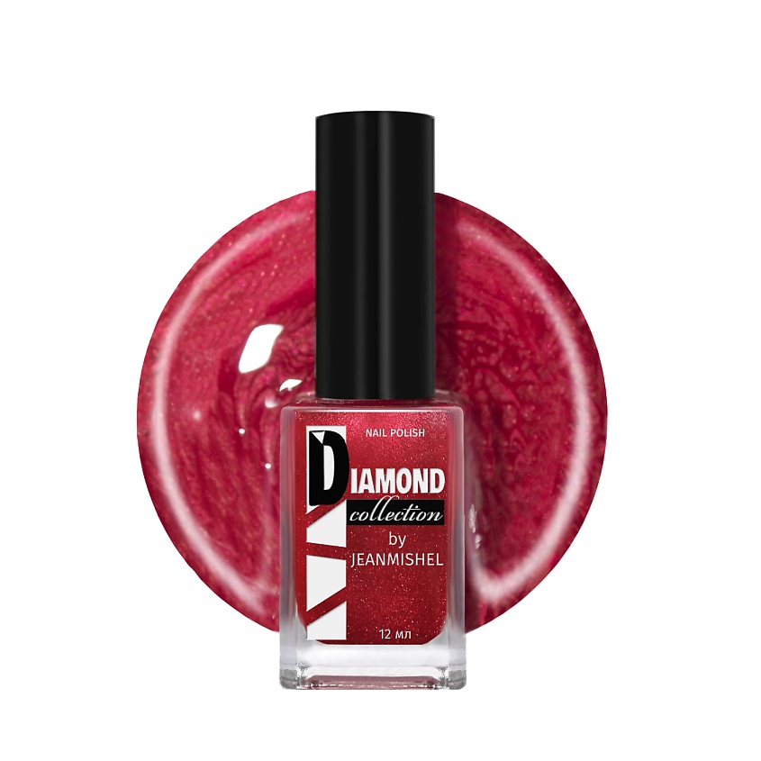 Изображение товара JEANMISHEL Лак для ногтей DIAMOND, цвет: Красный, 12 мл