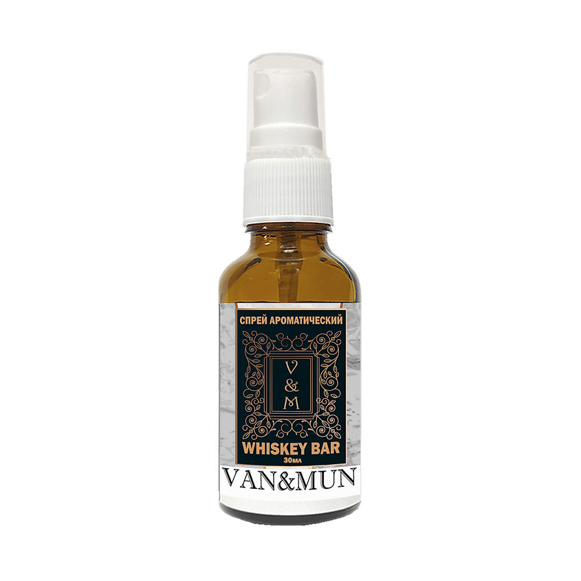 Изображение товара Ароматический спрей для дома VAN&MUN Whiskey bar 30 мл с терпким ароматом ванили и карамели