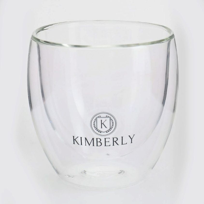 Изображение товара KIMBERLY Термостойкий стеклянный стакан с двойными стенками, 100 мл, Прозрачный