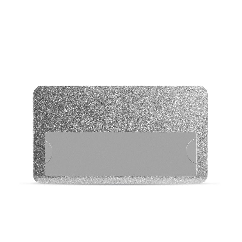 Изображение товара FLEXPOCKET Бейдж пластиковый с окном, на магните, Серебряный