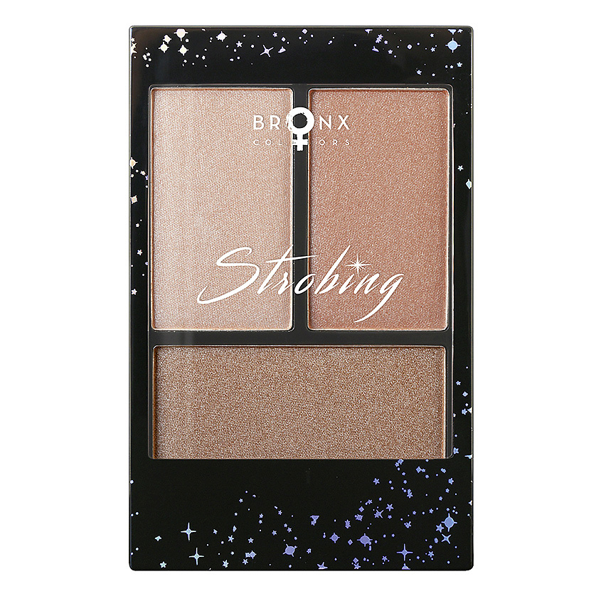 Изображение товара BRONX COLORS Палетка для стробинга STROBING PALETTE, ROSE, 20 г