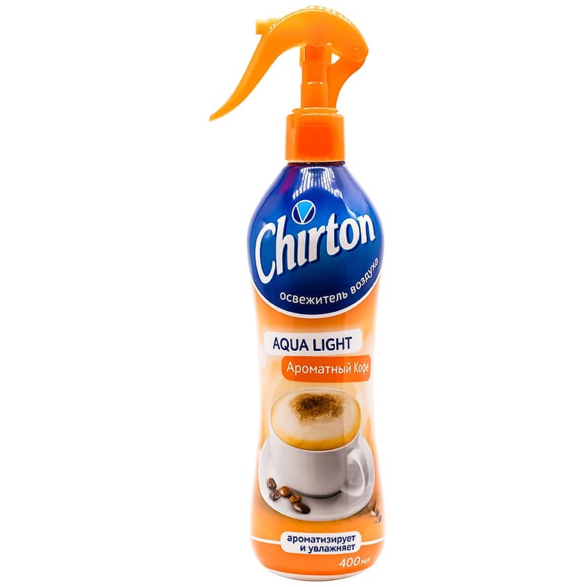 Изображение товара CHIRTON Освежитель воздуха для дома ванны туалета водный Aqua light Ароматный Кофе, 400 мл