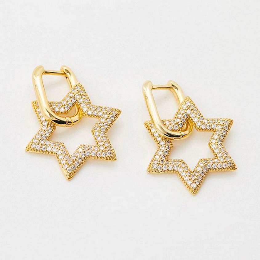 Изображение товара PABUR Серьги SUPER STAR, Бежевый