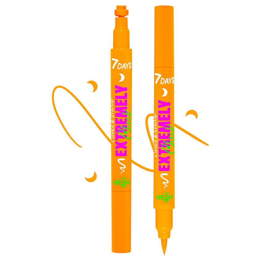 Изображение товара 7DAYS Подводка для глаз EXTREMELY CHICK, 703 Orange moon