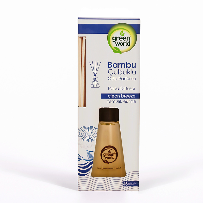 Изображение товара GREEN WORLD Ароматизатор декоративный (диффузор) Clean Breeze, 1 шт.