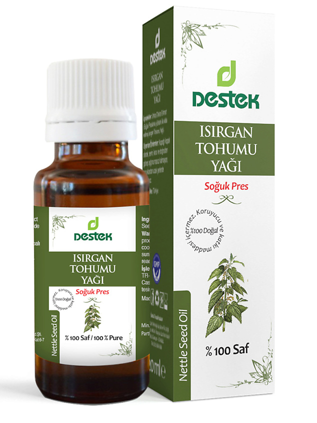 Изображение товара DESTEK Косметическое масло из семян крапивы увлажнение ,питание,для лица,волос, 20мл