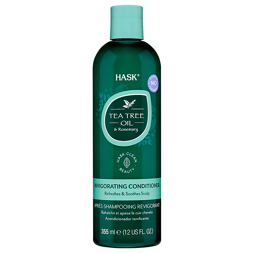Изображение товара HASK Tea Tree Oil & Rosemary Invigorating Conditioner - кондиционер чайное дерево, розмарин, 1 шт.