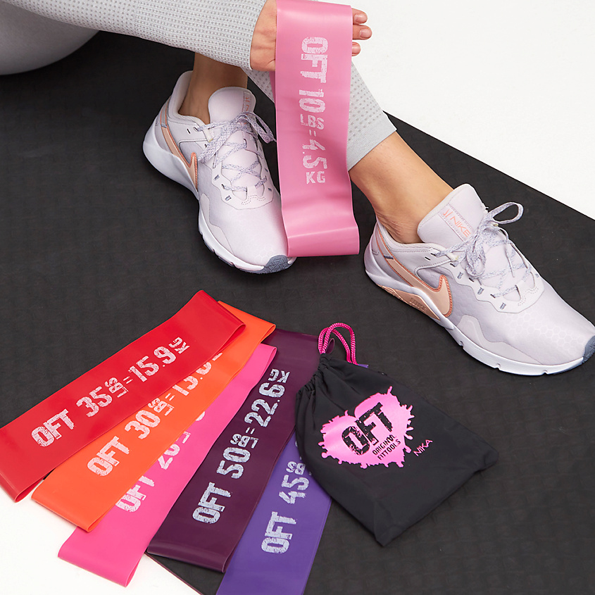 Изображение товара ORIGINAL FITTOOLS Набор фитнес-резинок для тренировки рук и ног, 1 шт.