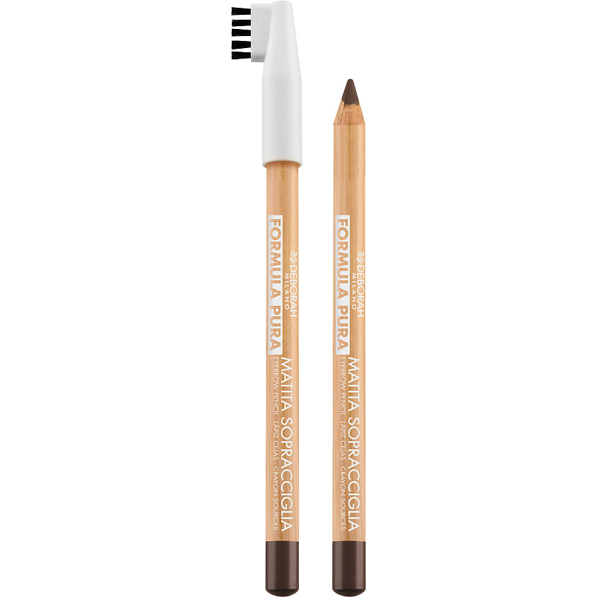 Изображение товара DEBORAH MILANO Карандаш для бровей Formula Pura Eyebrow Pencil, № 03 Темный, 1,2гр
