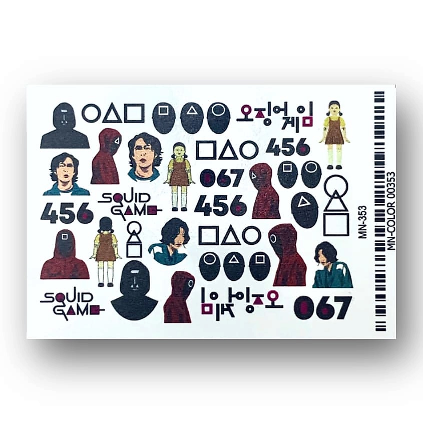 Изображение товара ANNA TKACHEVA Слайдер дизайн для ногтей 2D MN 353, 1 шт.