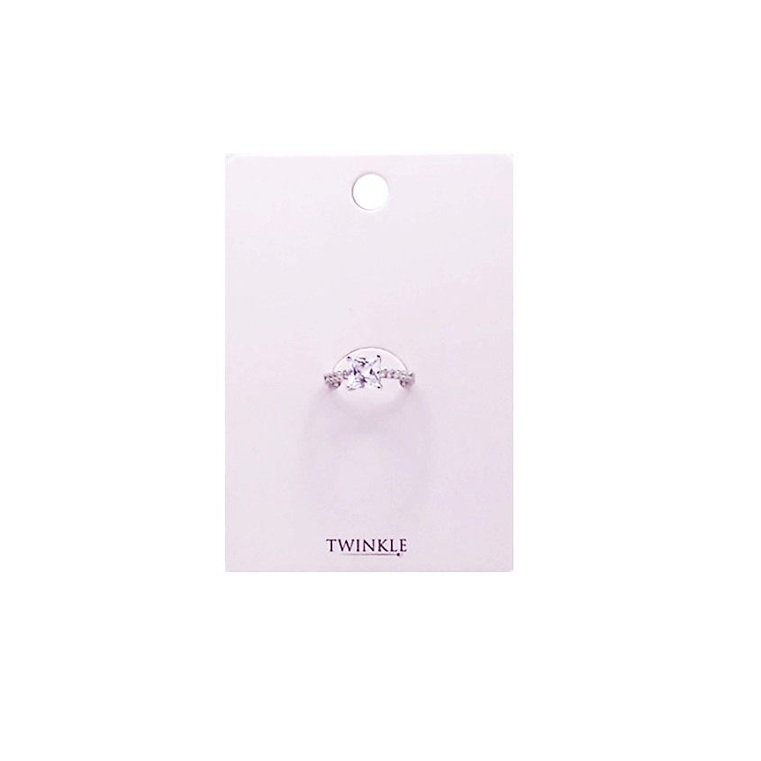 Изображение товара TWINKLE Кольцо с фианитами Square, 1 шт.