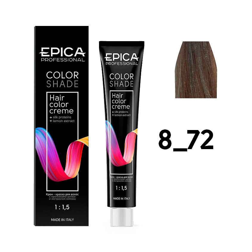 Изображение товара EPICA PROFESSIONAL Крем-краска Colorshade 8.72 светло-русый шоколадно-перламутровый 100 мл