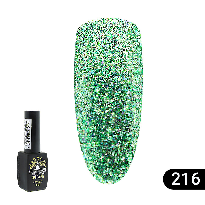 Изображение товара Гель-лак BLACK ELITE GLOBAL FASHION 8 мл голубой долговечный глянцевый